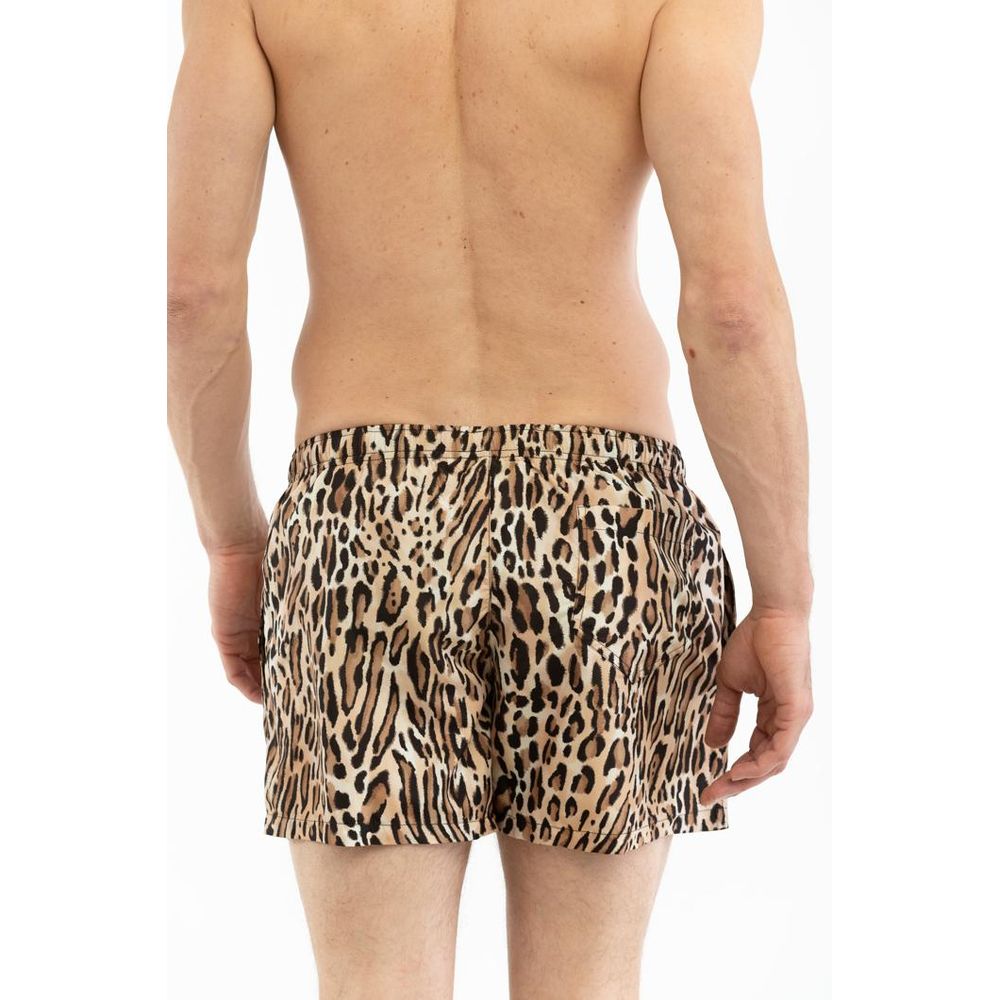 Moschino Multicolor Polyester Swim Men's Shorts