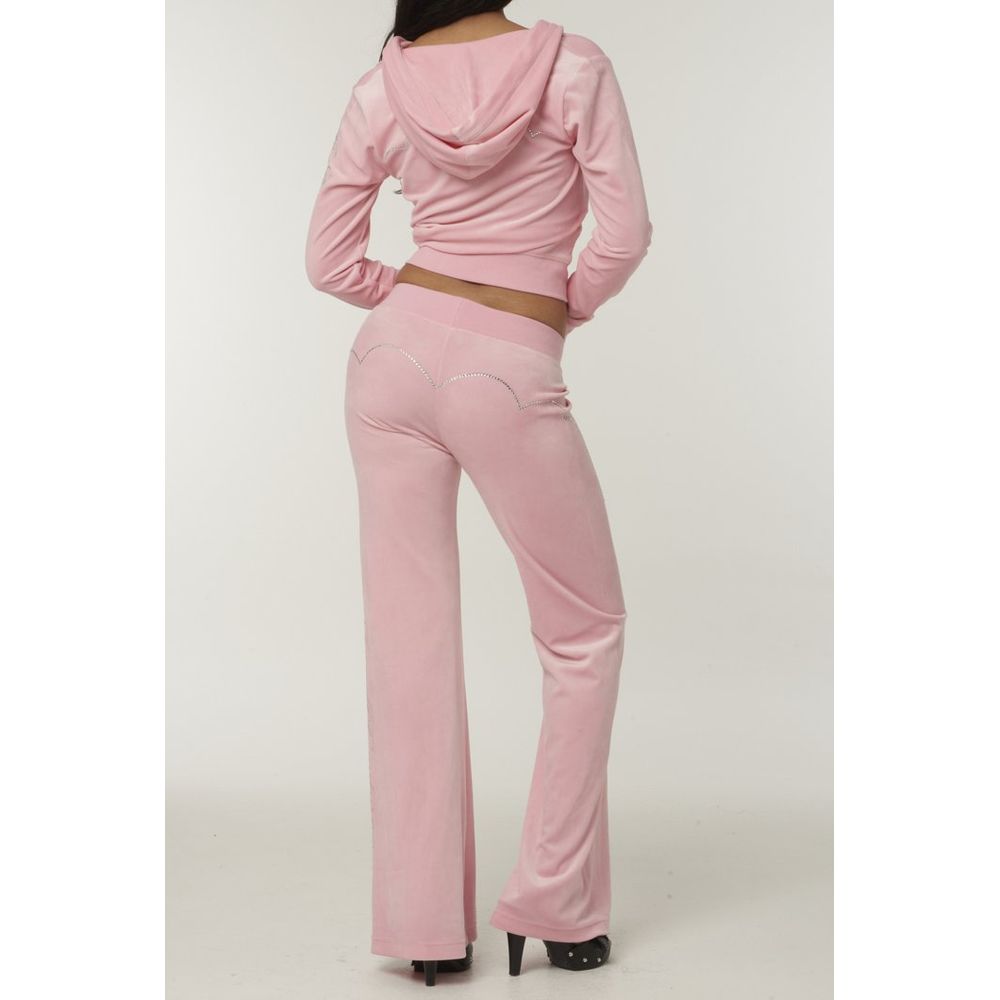 Juicy Couture Pink Polyester Casual Women's Pants