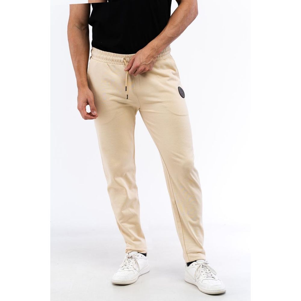Cavalli Class Beige Cotton Athletic Men's Pants