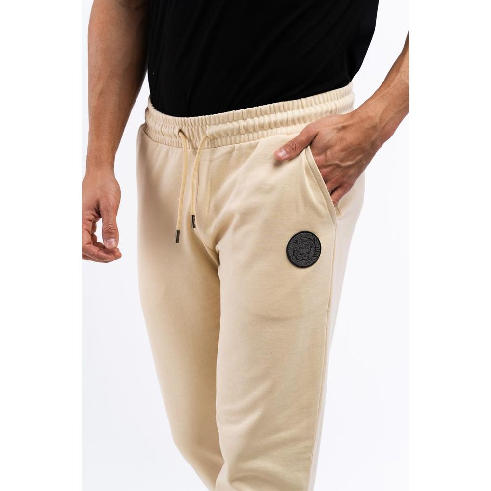 Cavalli Class Beige Cotton Athletic Men's Pants
