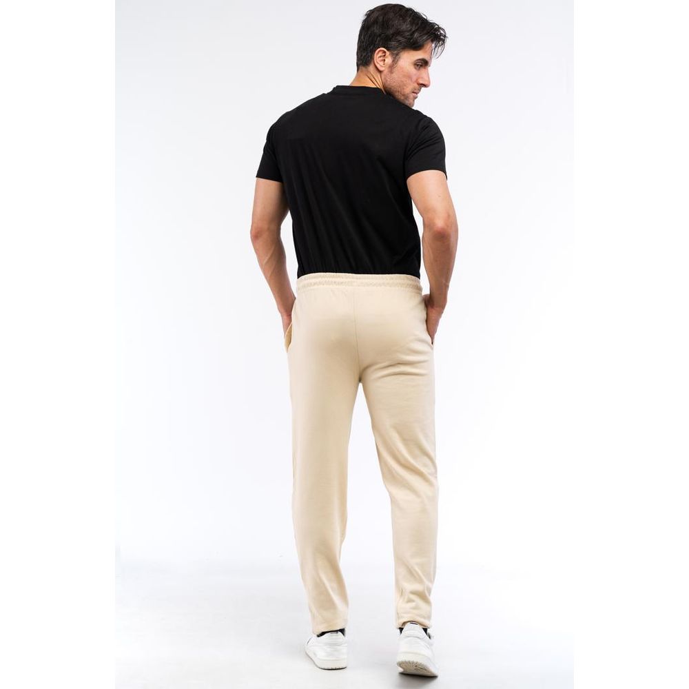 Cavalli Class Beige Cotton Athletic Men's Pants