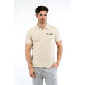 Cavalli Class Beige Cotton Polo Men's Shirt