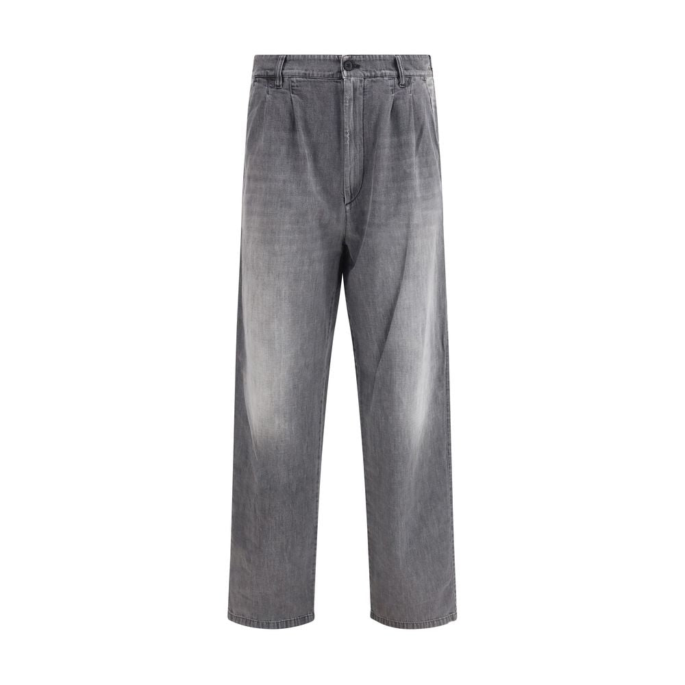 Margiela Gray Cotton Jeans Men's Denim