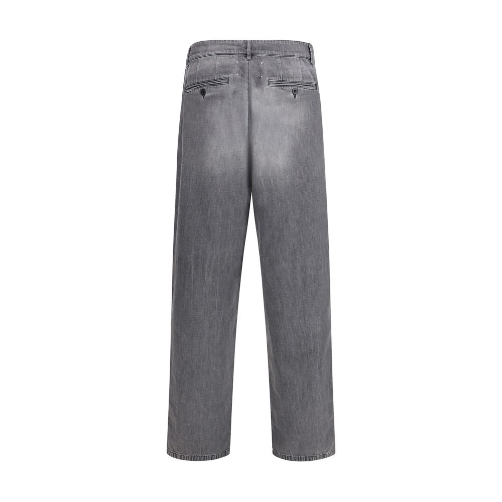 Margiela Gray Cotton Jeans Men's Denim