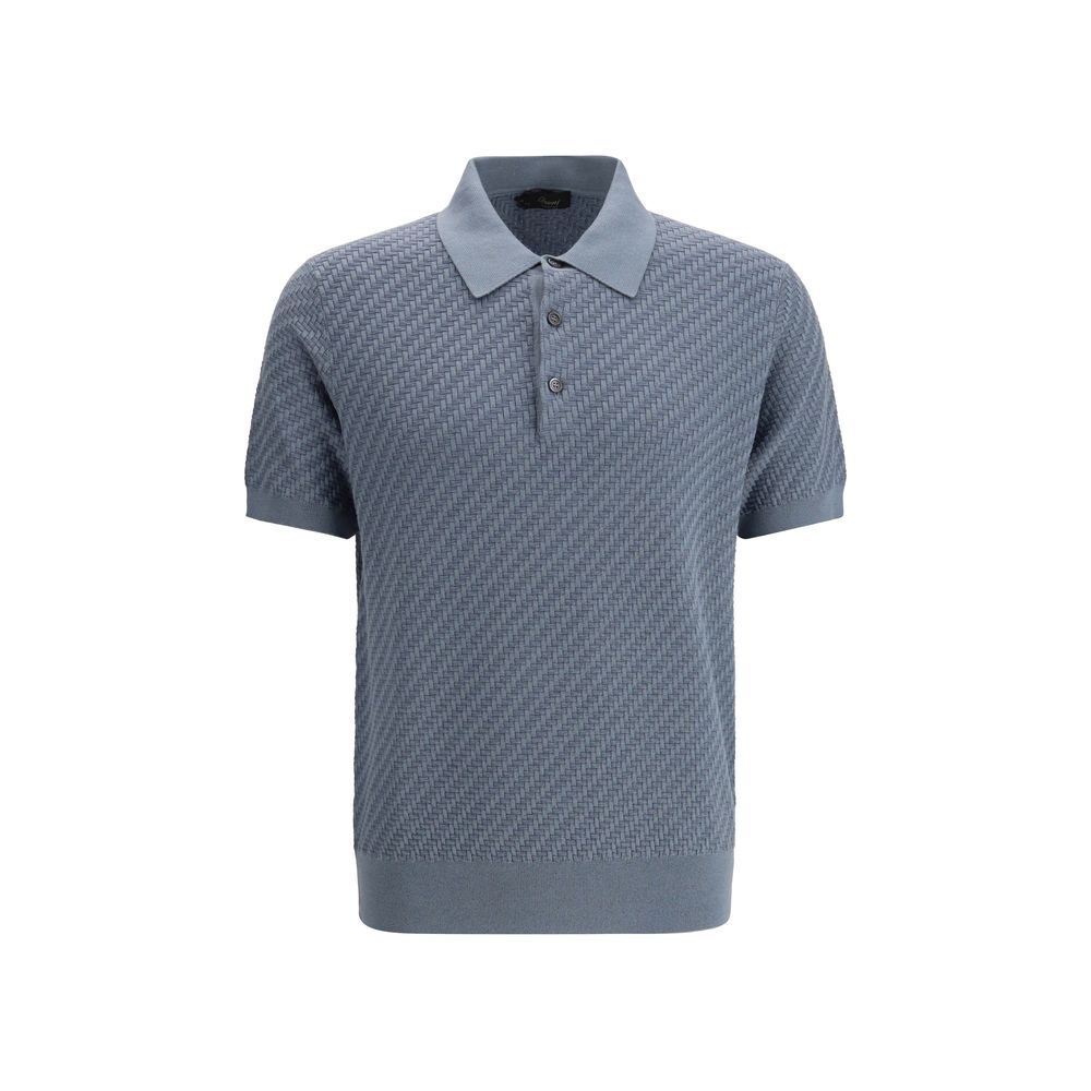 Brioni Light Blue Cotton Polo Men's Shirt