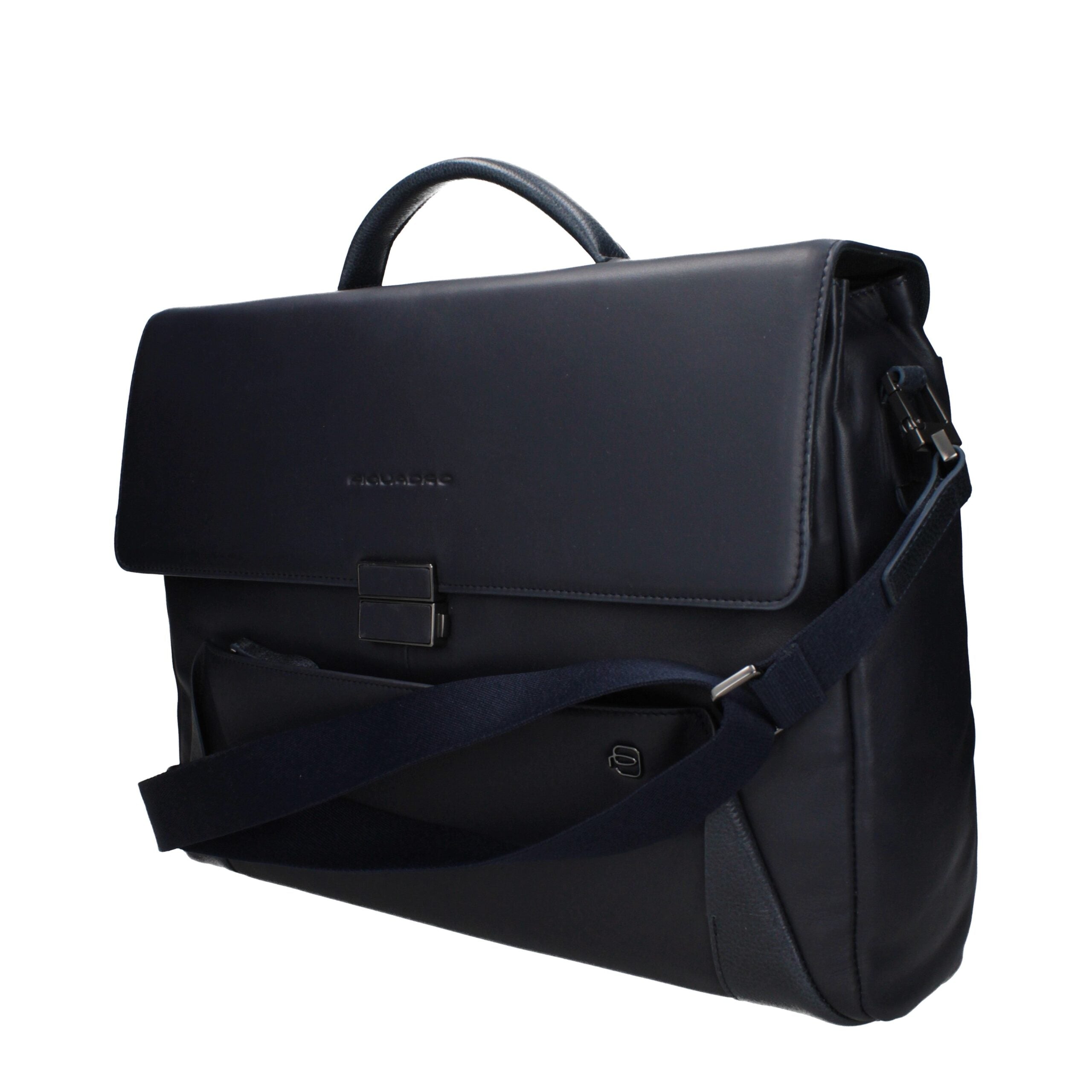 Piquadro Blue Leather Business And Laptop Men's Bag