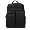 Piquadro Black Leather Men's Backpack