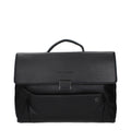 Piquadro Black Leather Business And Laptop Men's Bag