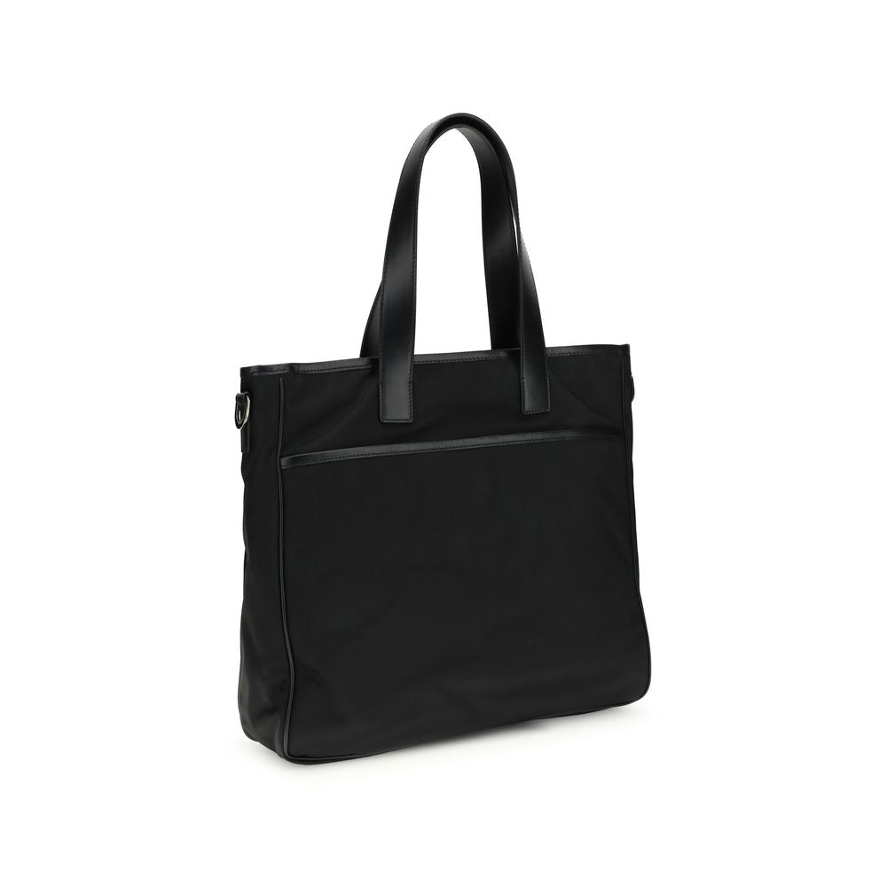 Kiton Black Marabou Men's Handbag