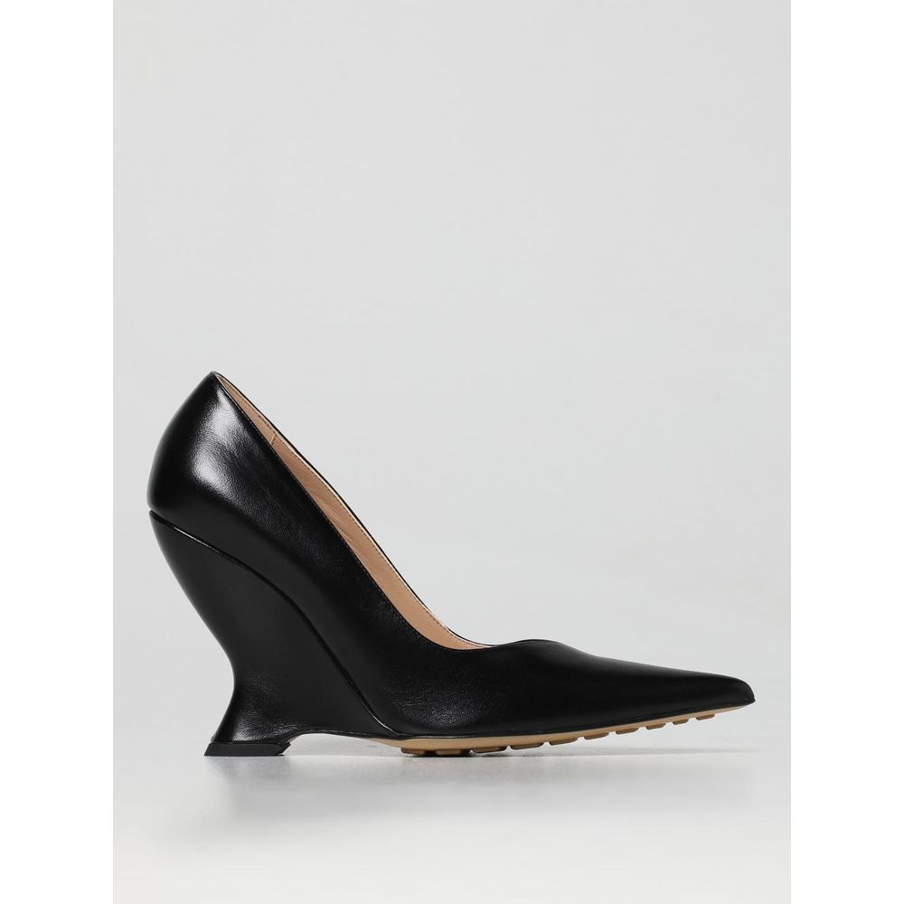 Bottega Veneta Black Leather High Heel Women's Pumps