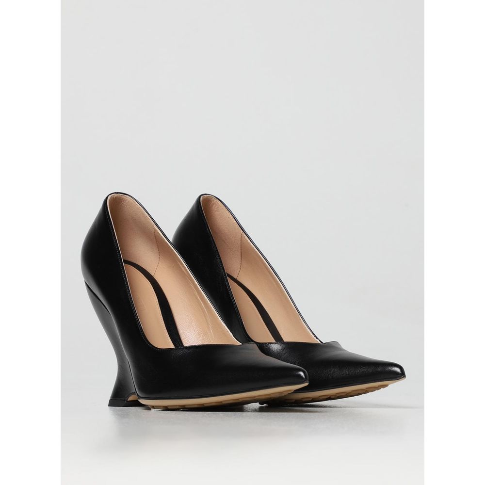 Bottega Veneta Black Leather High Heel Women's Pumps