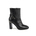 Tommy Hilfiger Black Leather Ankle Women's Boots