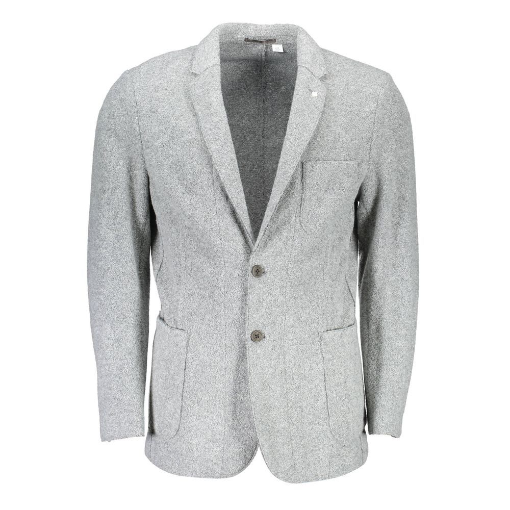 Gant Gray Polyester And Wool Men's Blazer