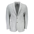 Gant Gray Polyester And Wool Men's Blazer