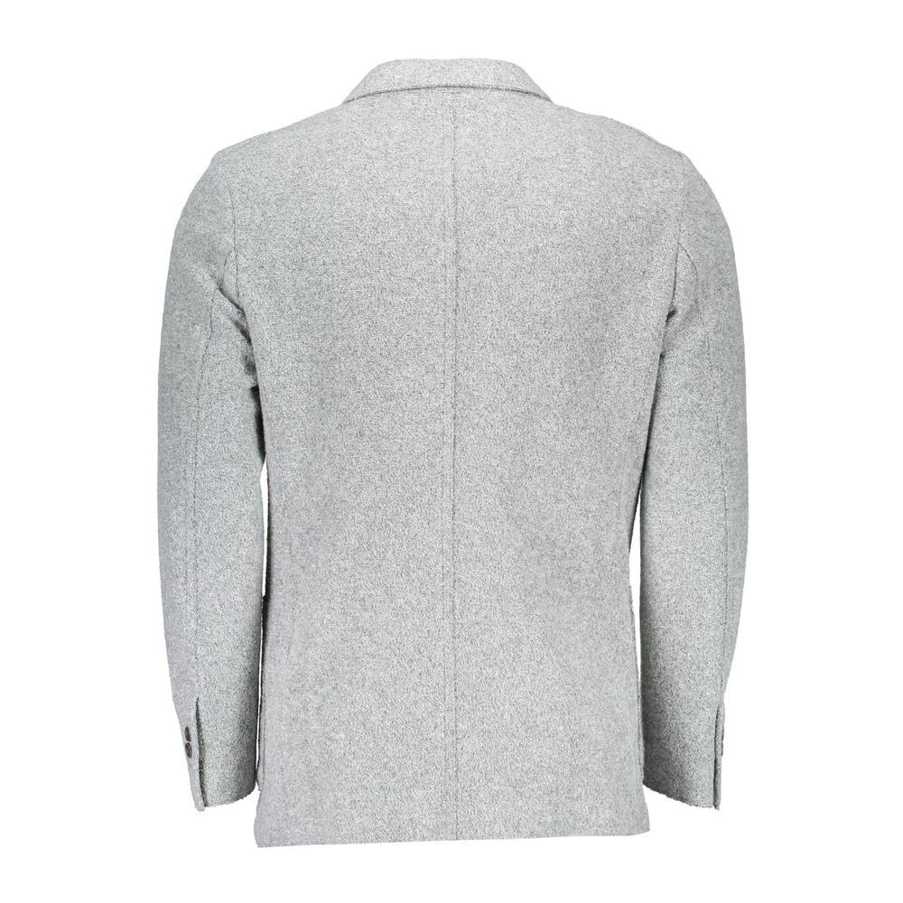 Gant Gray Polyester And Wool Men's Blazer