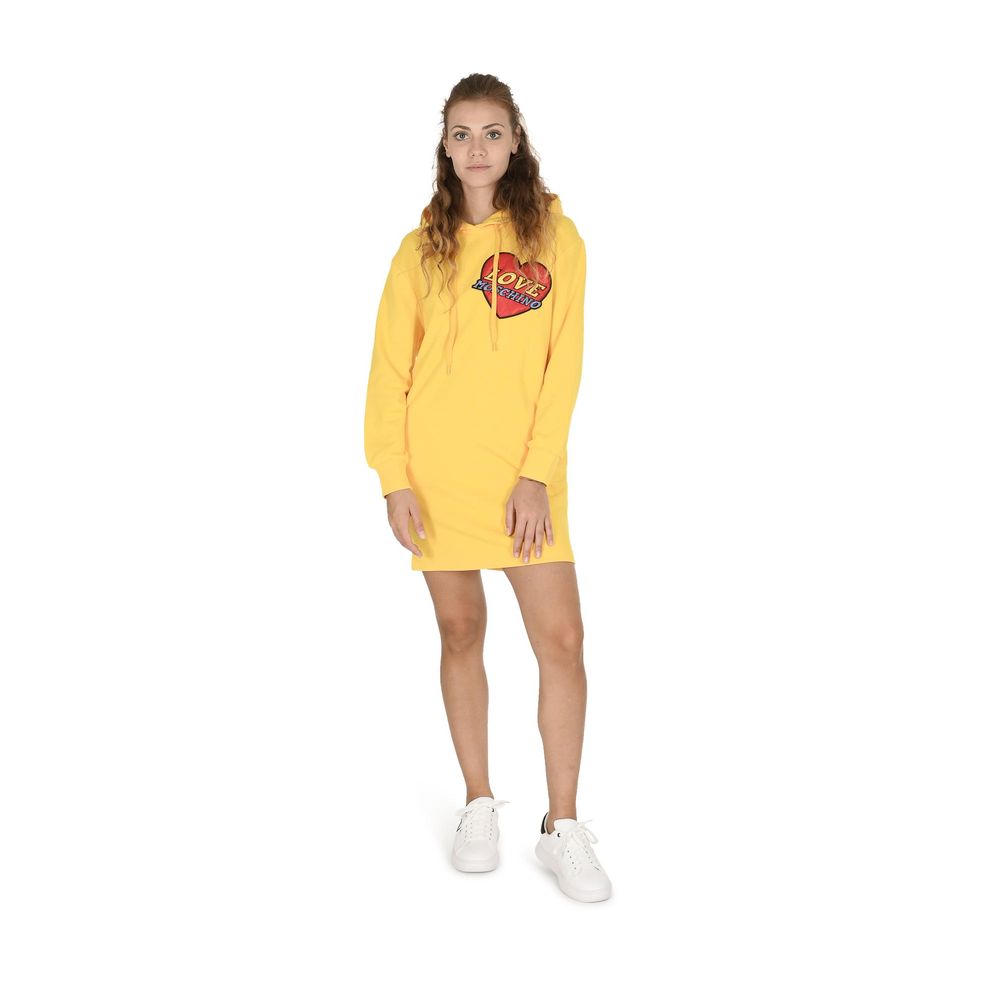 Moschino Yellow Cotton Casual Women's Dress