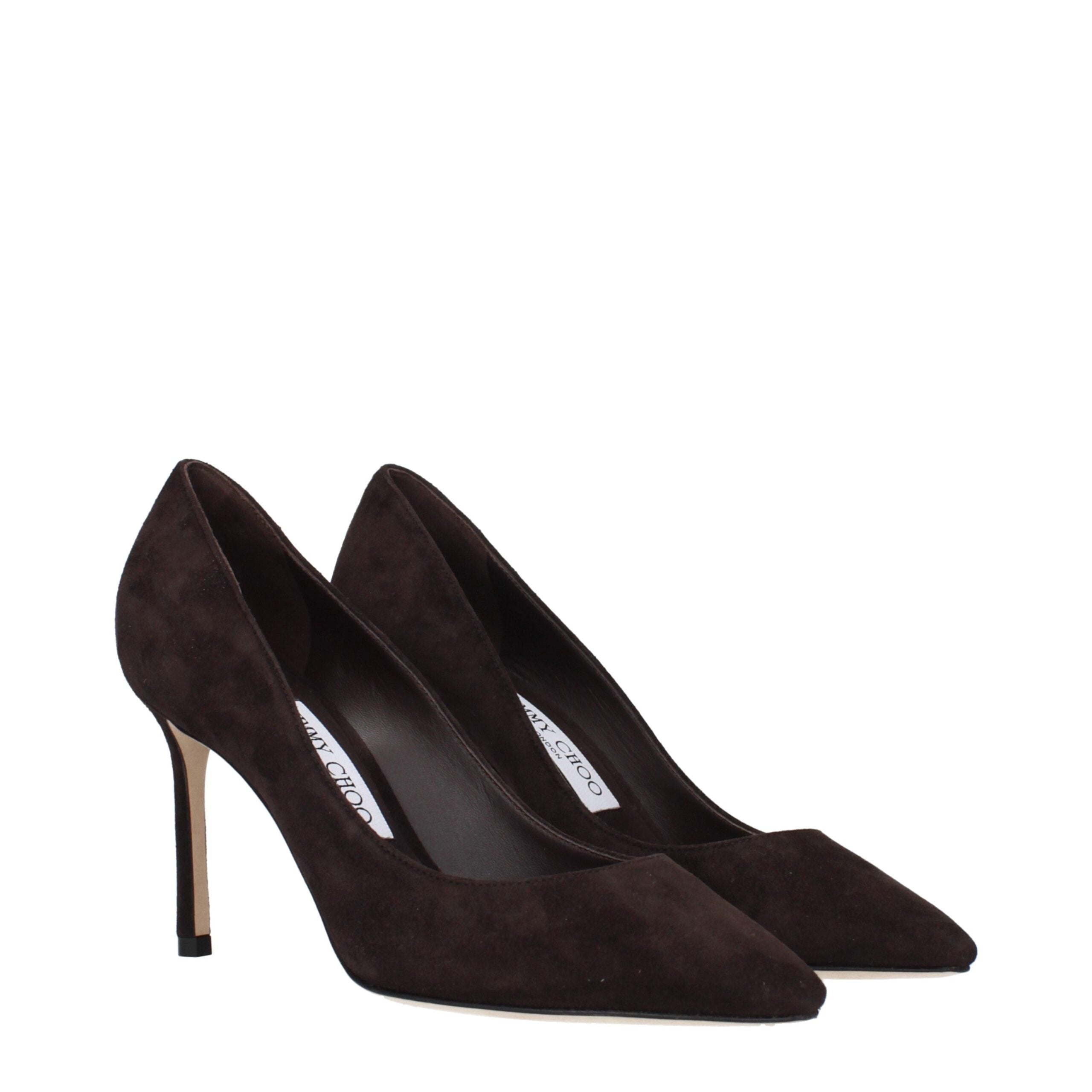 Jimmy Choo Brown Leather Women's Pumps