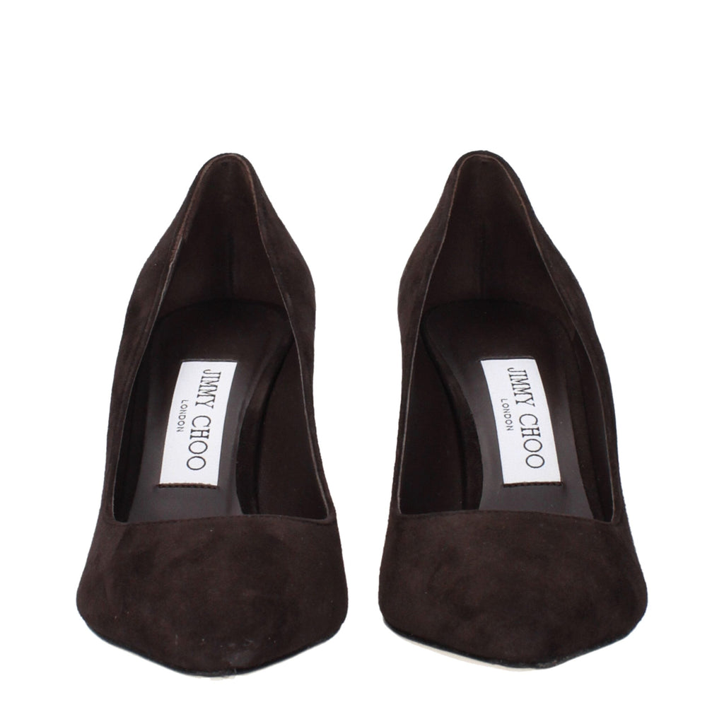 Jimmy Choo Brown Leather Women's Pumps
