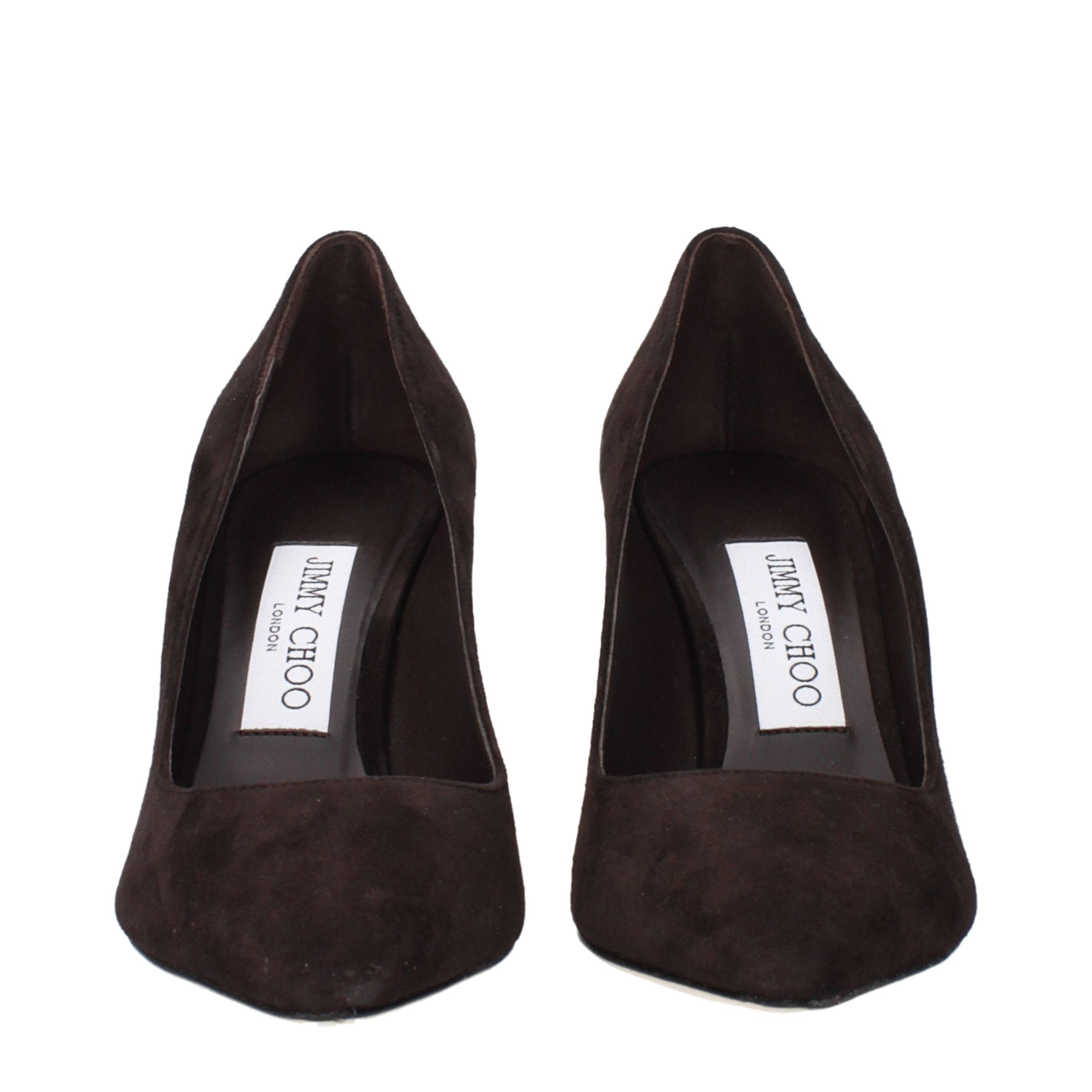 Jimmy Choo Brown Leather Women's Pumps