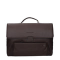 Piquadro Brown Leather Business And Laptop Men's Bag