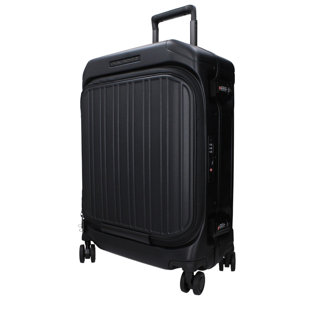Piquadro Black Polycarbonate Luggage And Men's Travel