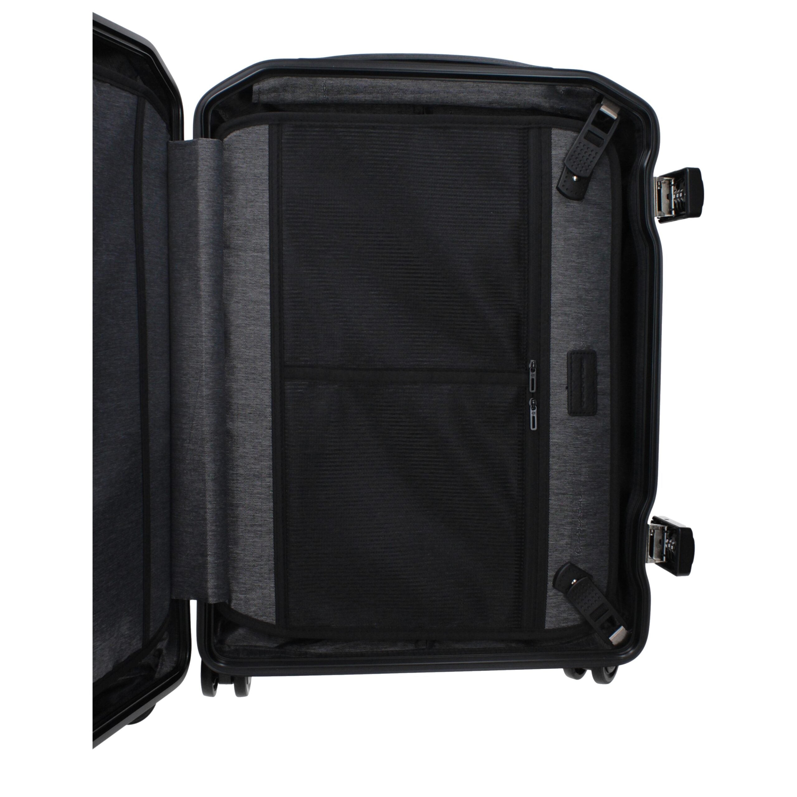 Piquadro Black Polycarbonate Luggage And Men's Travel