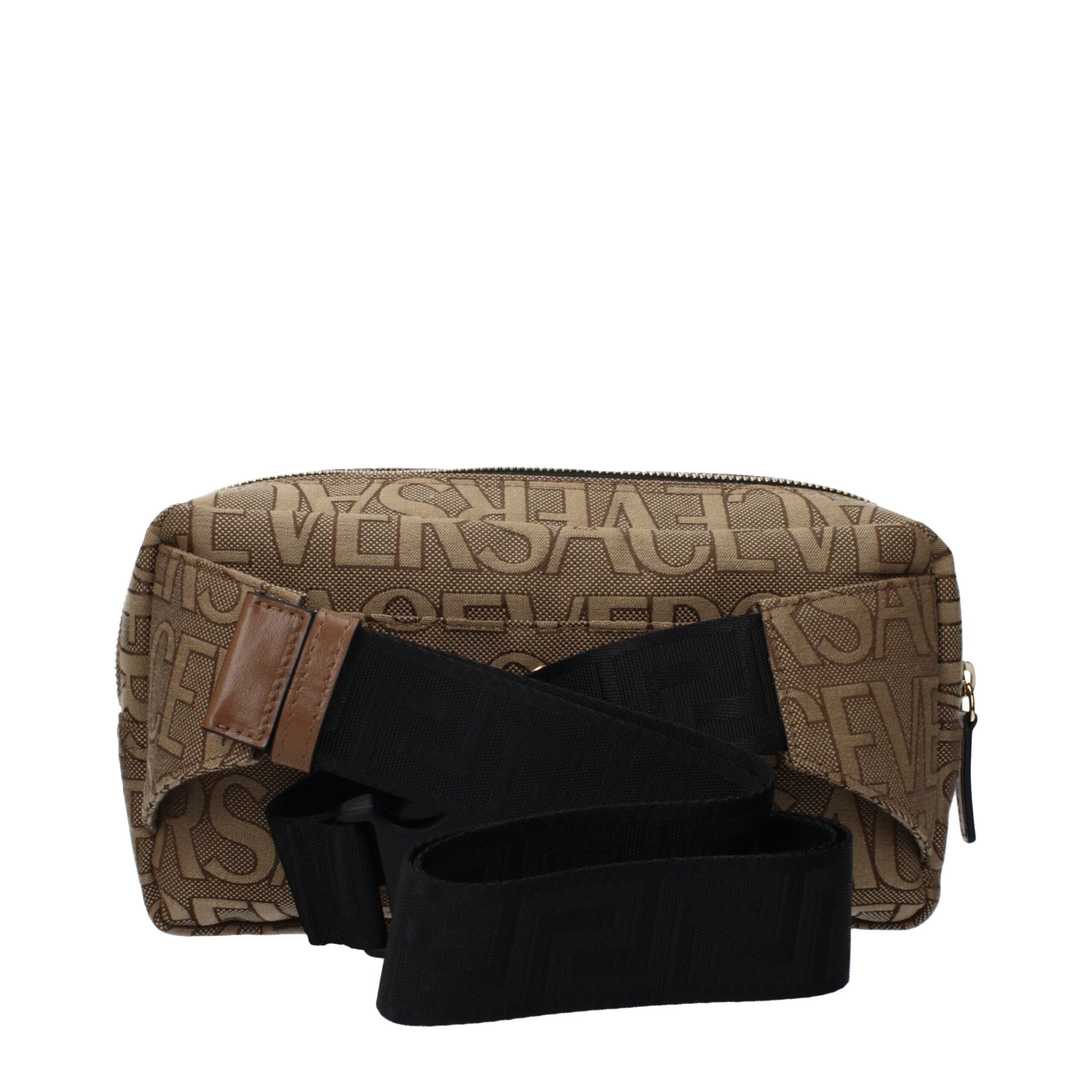 Versace Beige Fabric Men's Backpack