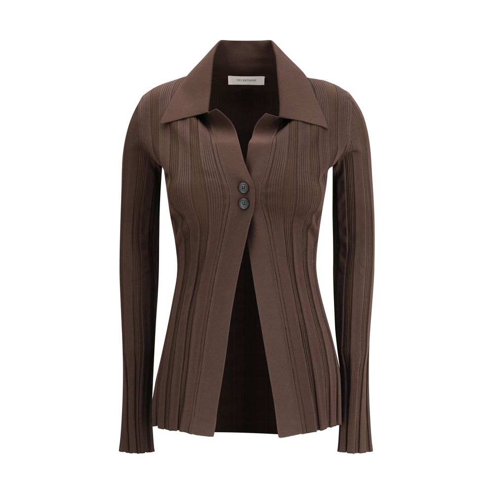 Max Mara Brown Viscose Women's Cardigan