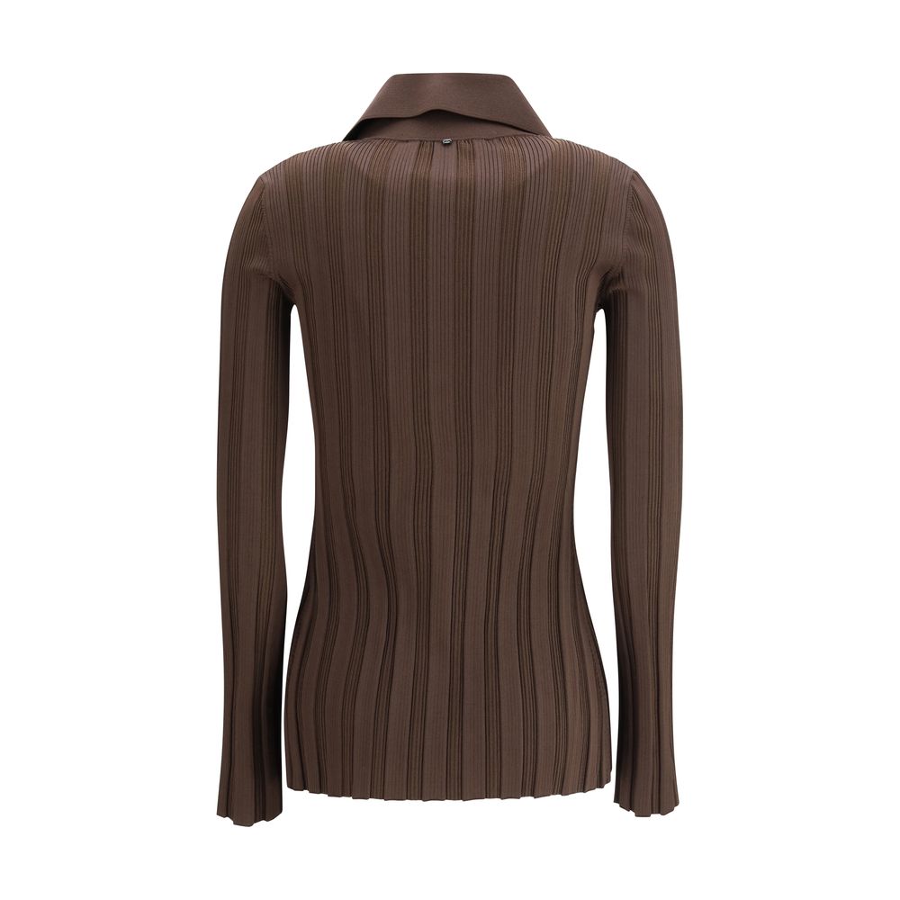 Max Mara Brown Viscose Women's Cardigan