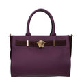 Versace Purple Leather Women's Handbag