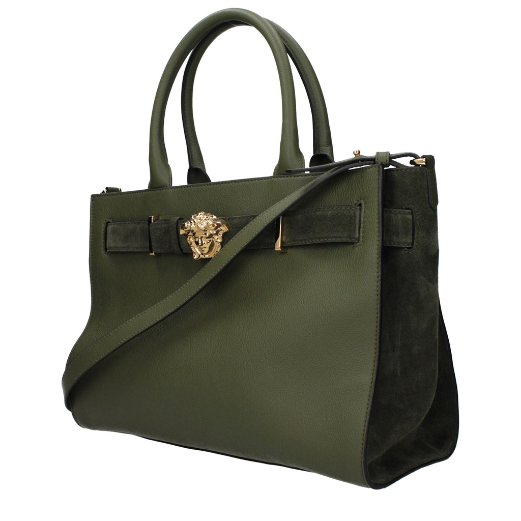Versace Green Leather Women's Handbag