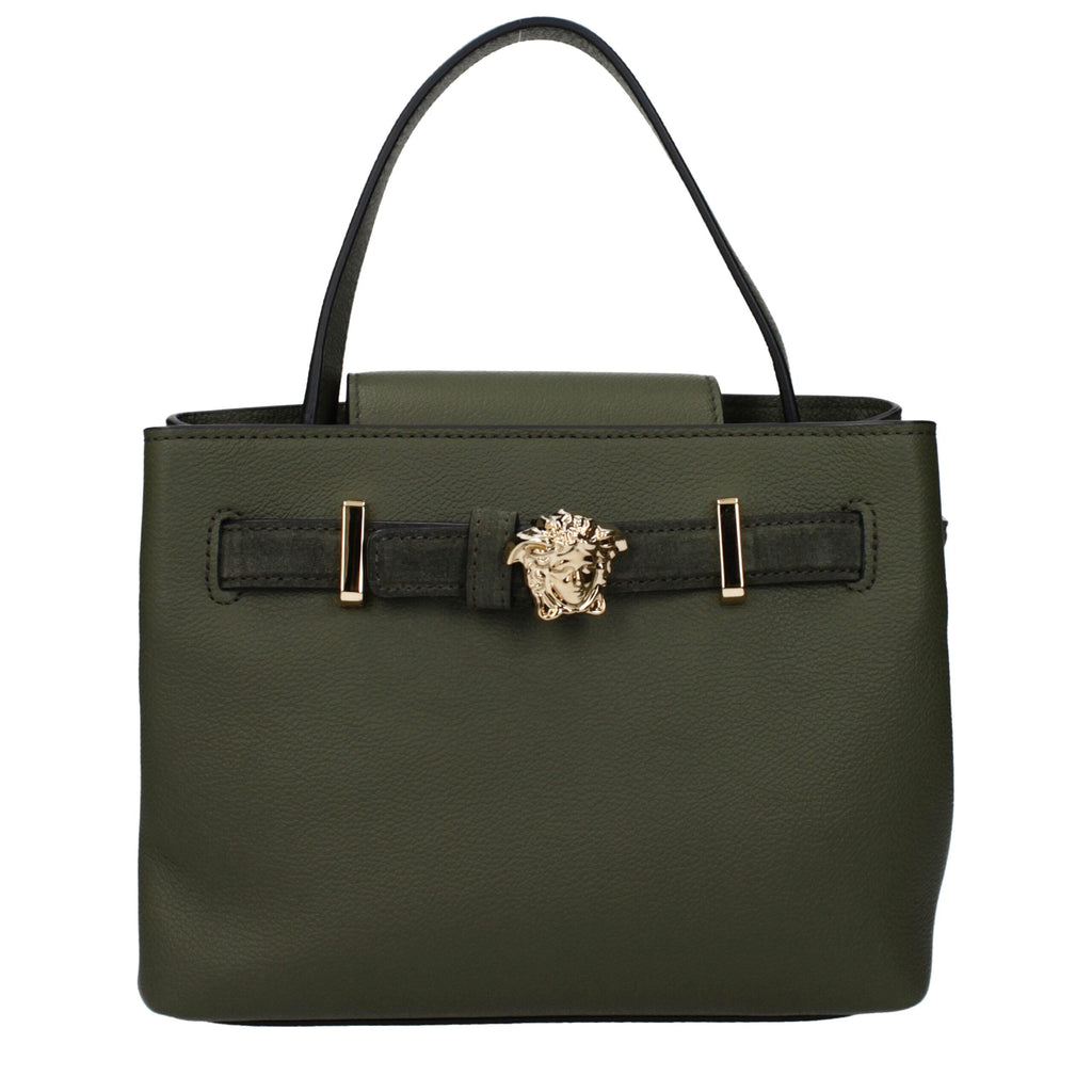 Versace Green Leather Women's Handbag