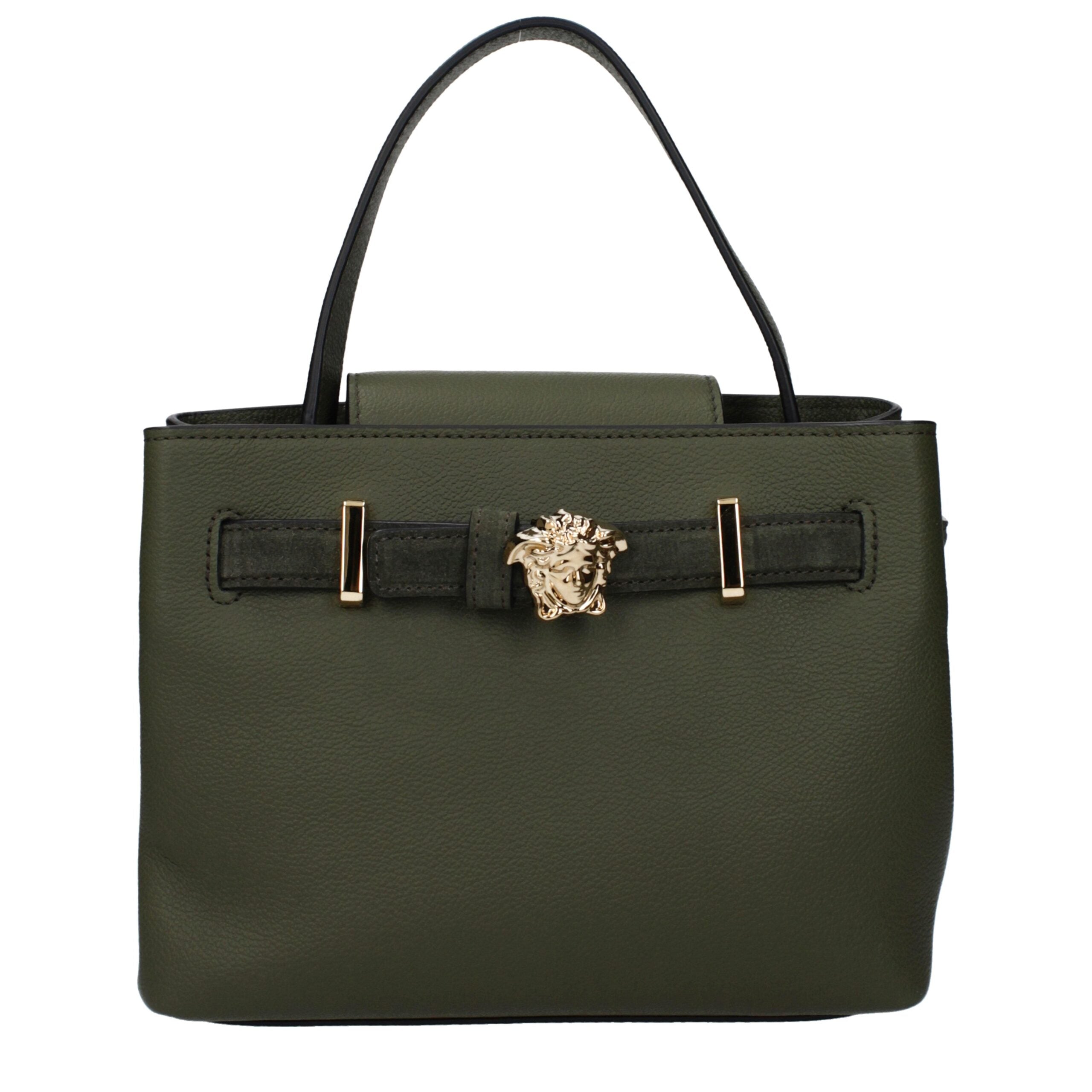 Versace Green Leather Women's Handbag