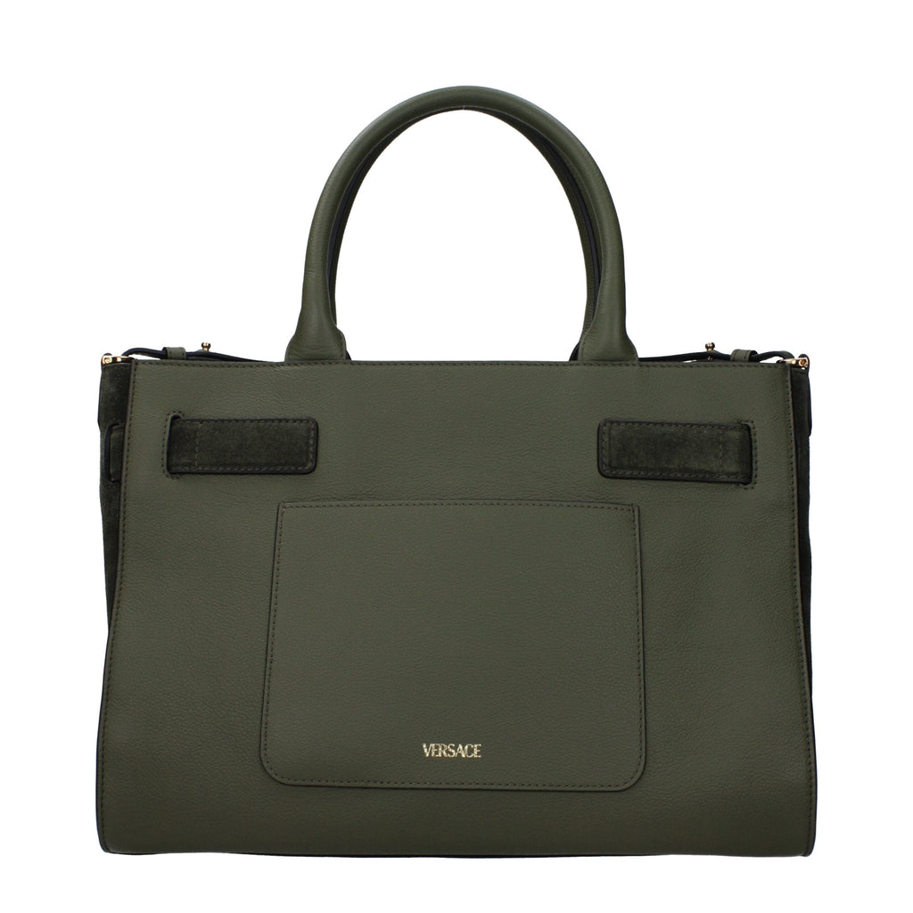 Versace Green Leather Women's Handbag