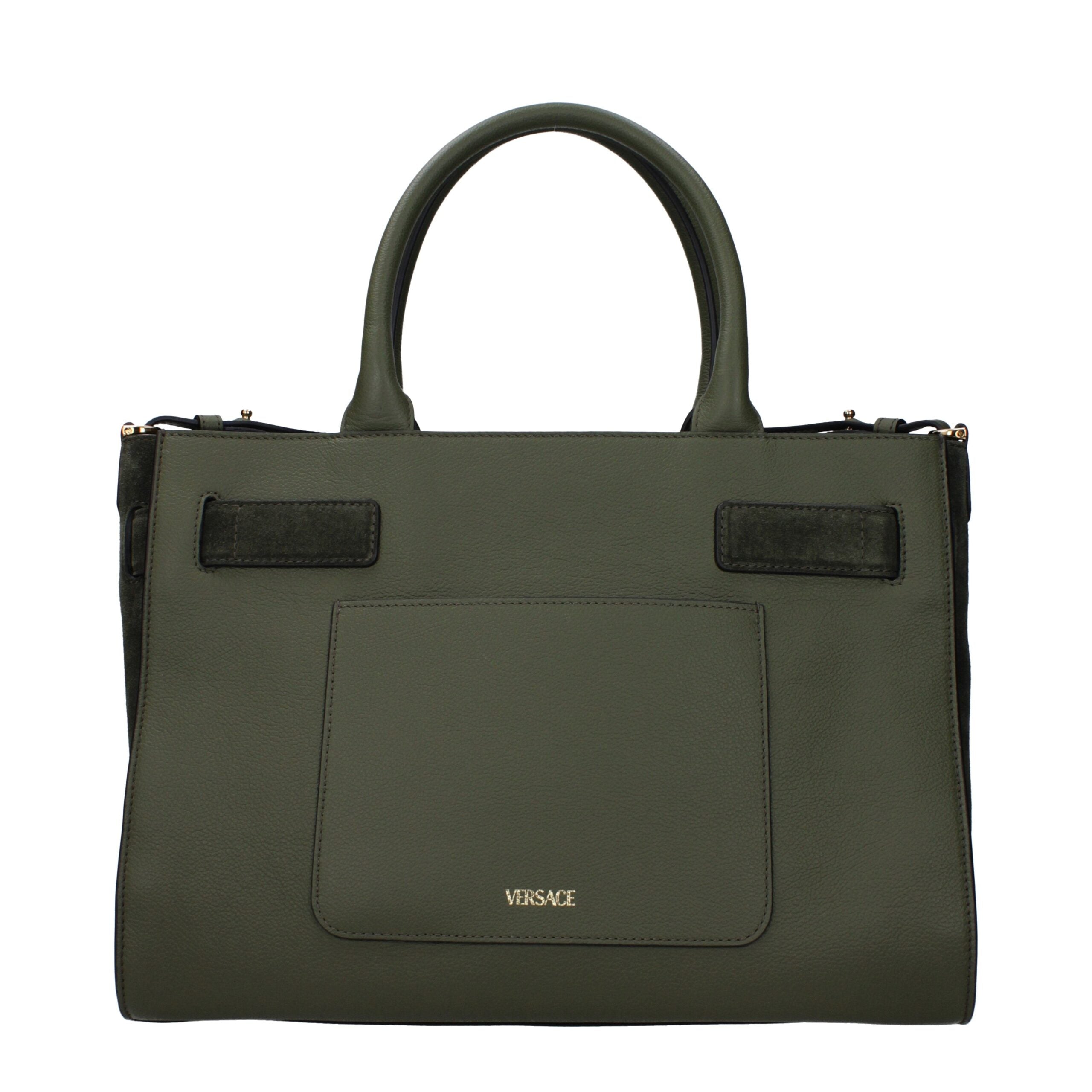 Versace Green Leather Women's Handbag