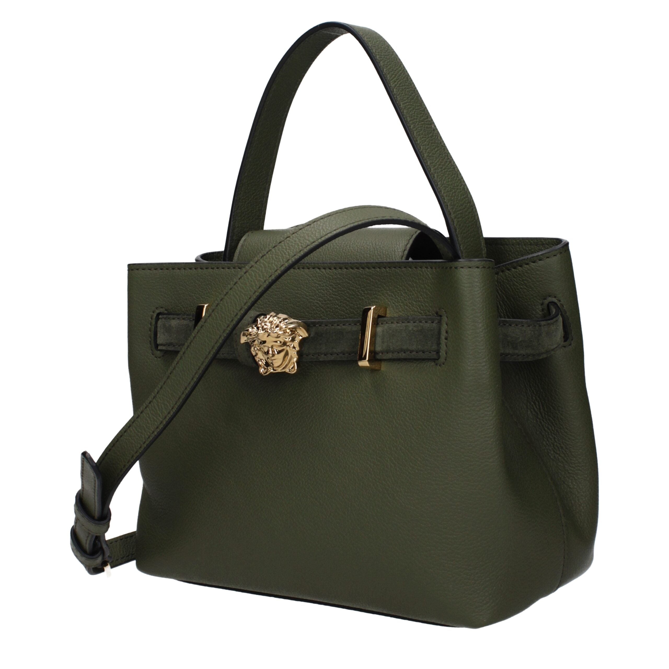 Versace Green Leather Women's Handbag