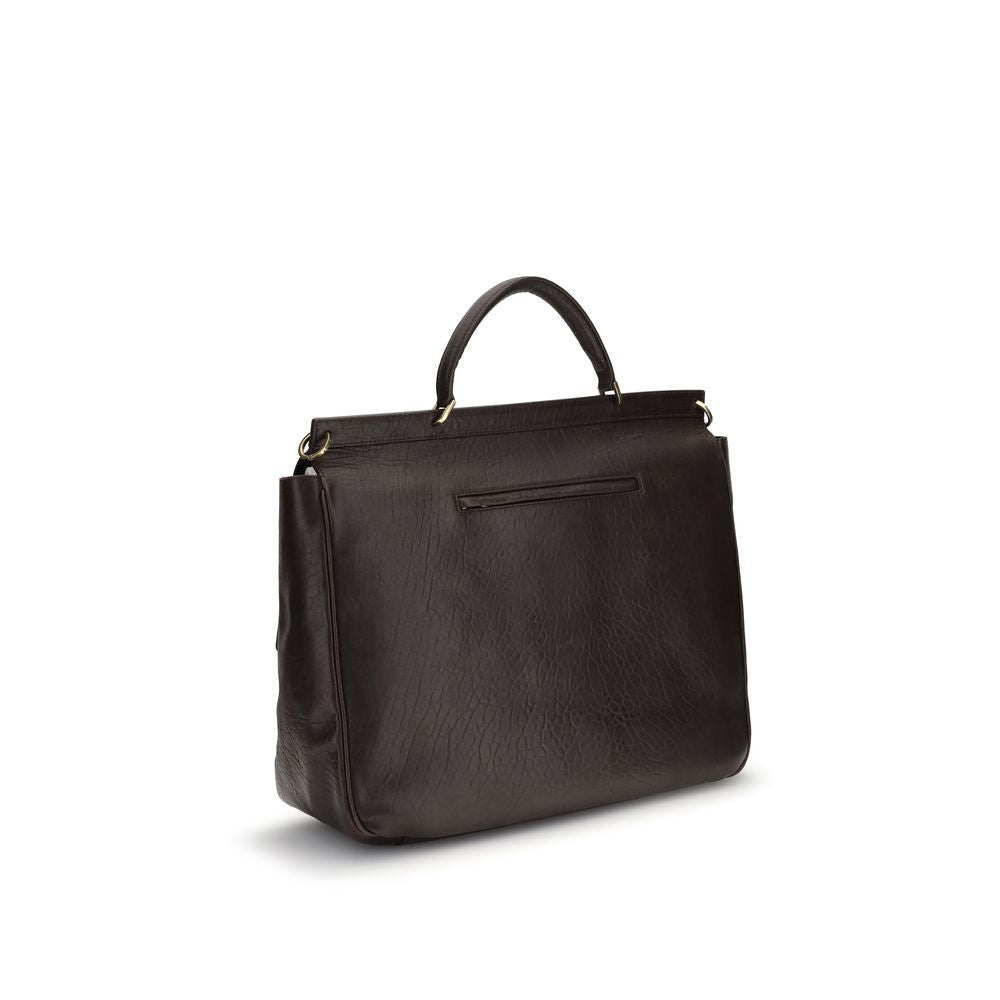 Brunello Cucinelli Brown Calf Leather Bos Taurus Luggage And Men's Travel