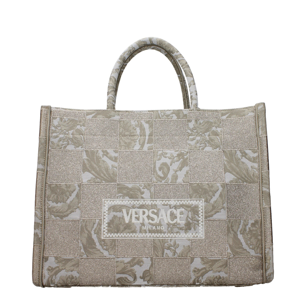 Versace Beige Fabric Women's Handbag