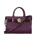 Versace Purple Leather Women's Handbag