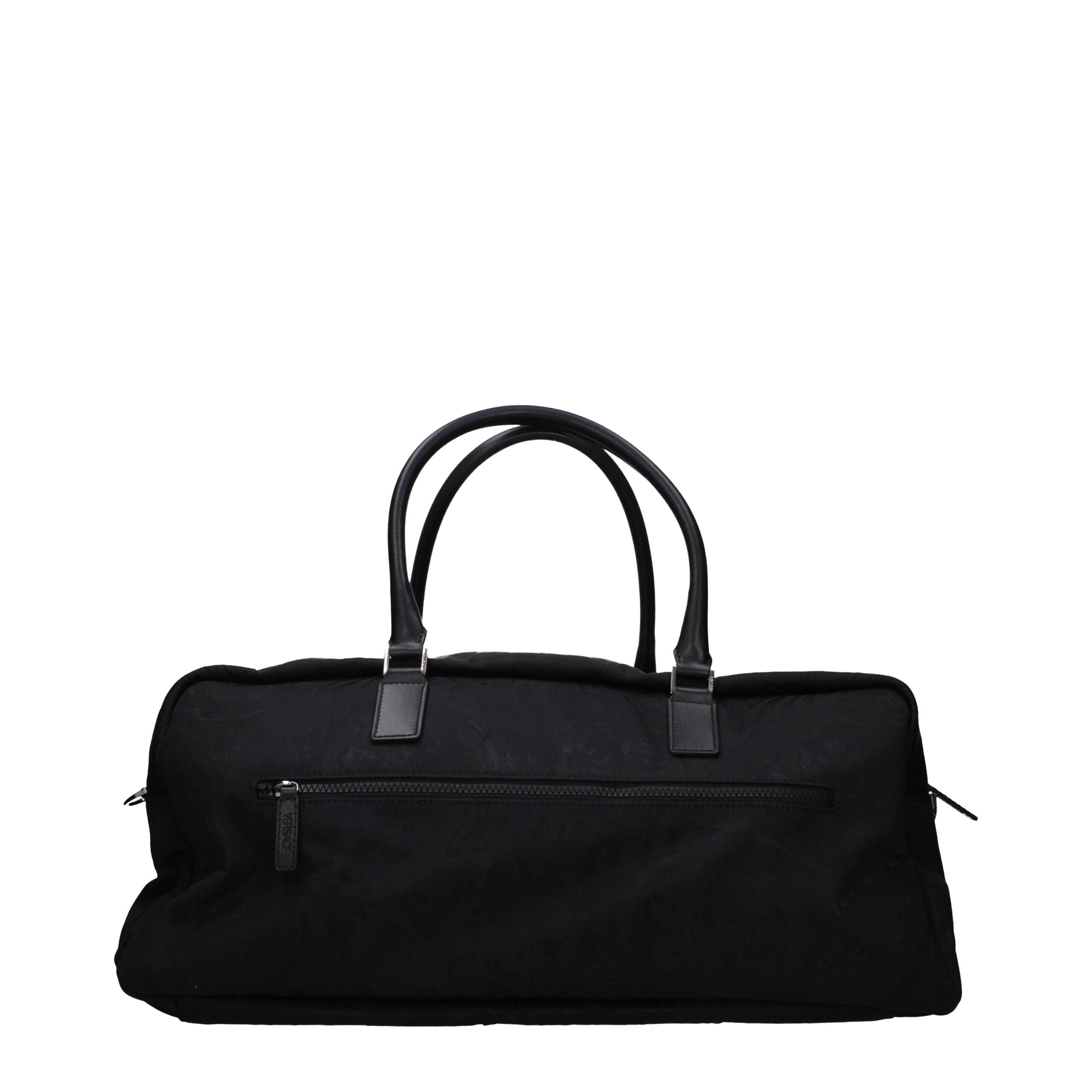 Versace Black Fabric Luggage And Men's Travel