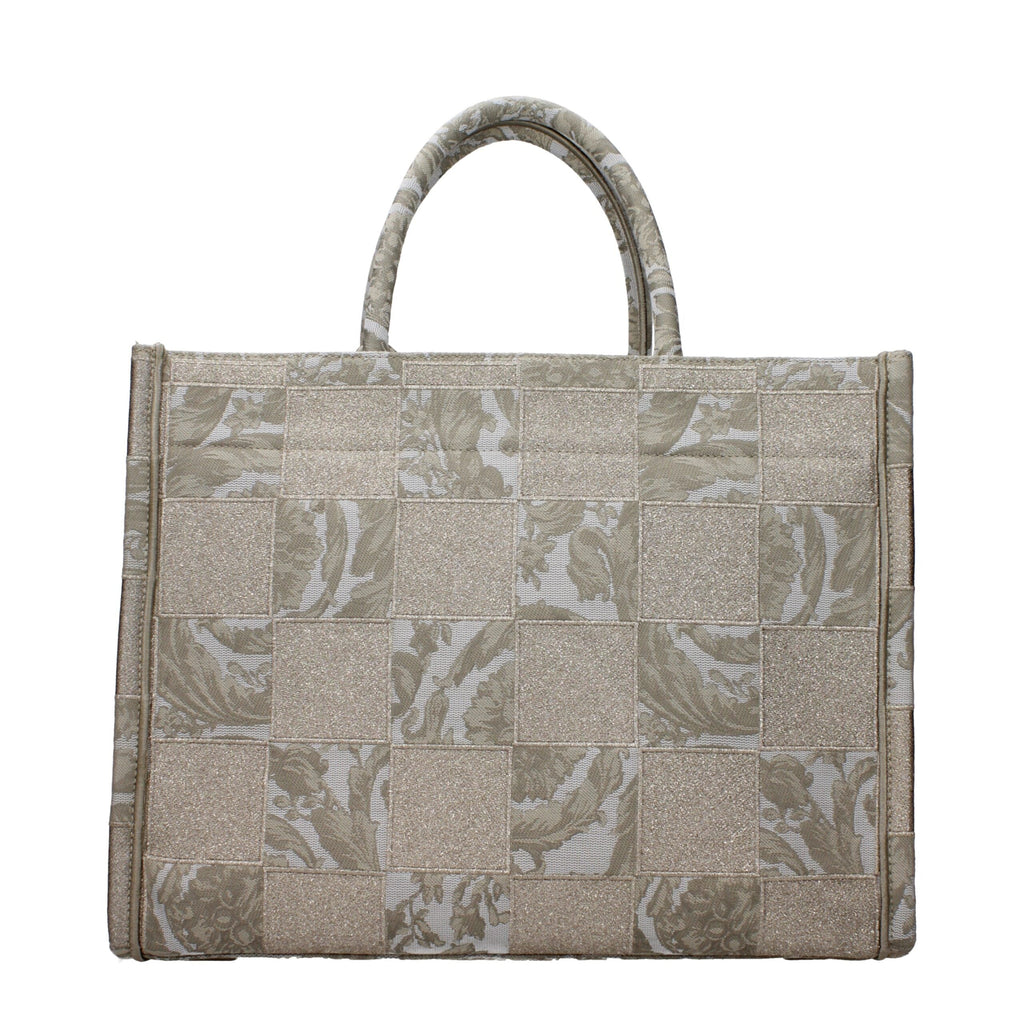 Versace Beige Fabric Women's Handbag