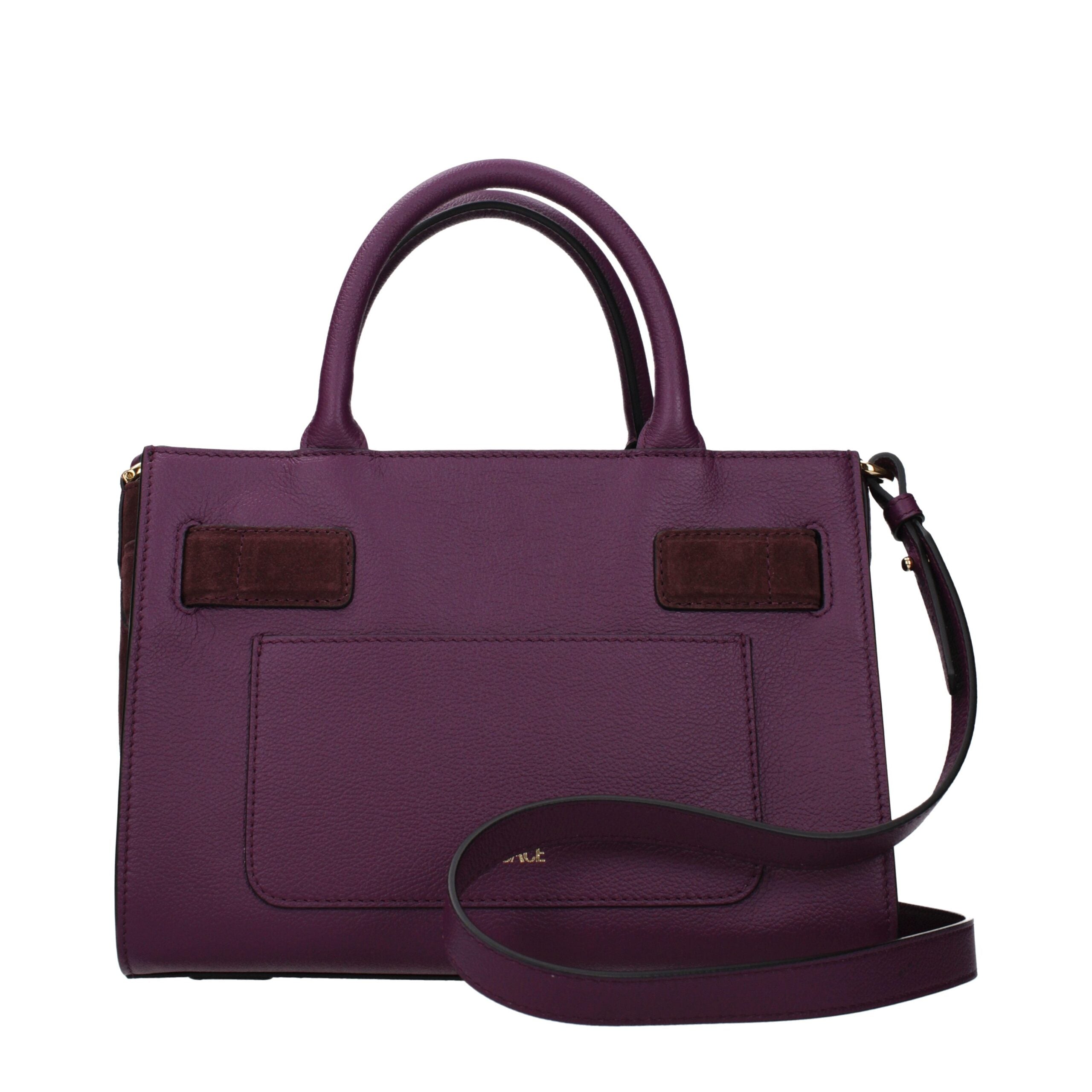 Versace Purple Leather Women's Handbag