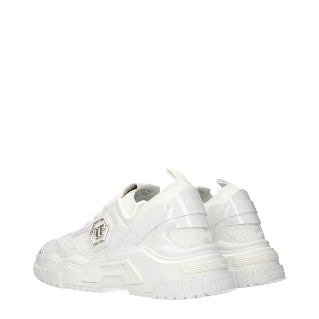 Philipp Plein White Fabric Chunky Men's Sneakers