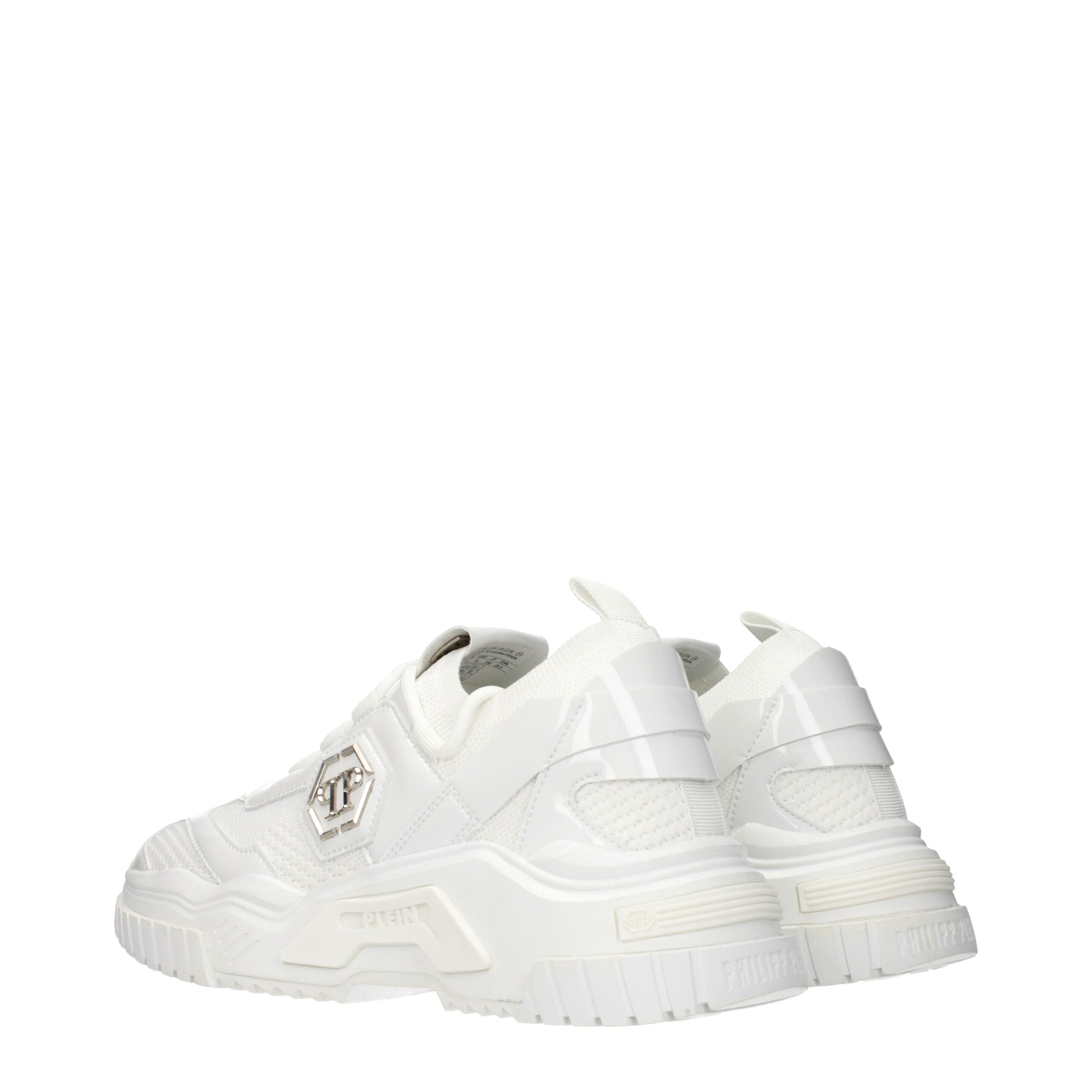 Philipp Plein White Fabric Chunky Men's Sneakers