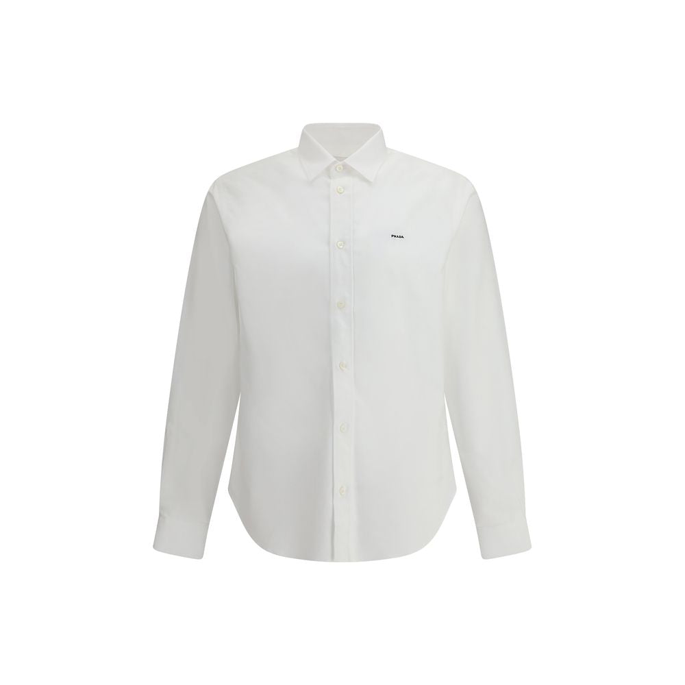 Prada White Fleece Wool Dress Men's Shirt