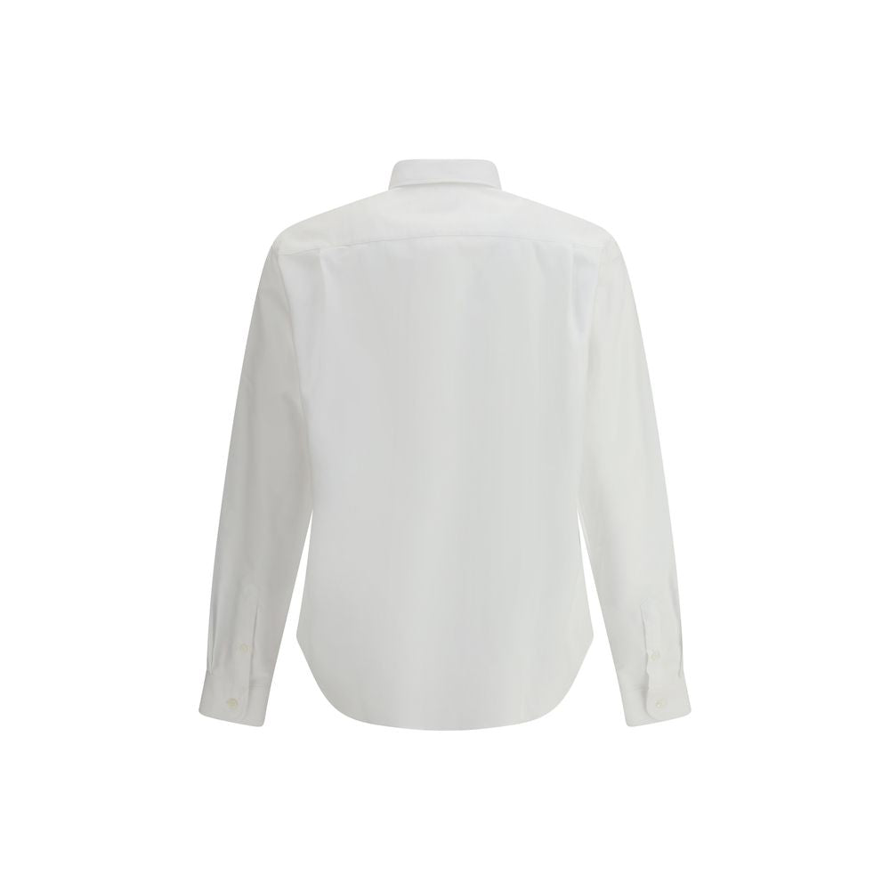 Prada White Fleece Wool Dress Men's Shirt