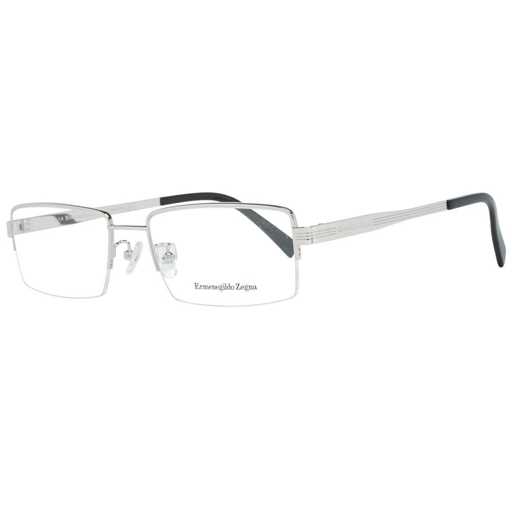 Ermenegildo Zegna Silver Titanium Glasses Men's (Frames)