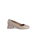 19V69 Italia Beige Leather Ballet Women's Flats