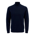 Only & Sons Blue Polyester Men's Turtleneck
