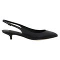 Dolce & Gabbana Black Leather High Heel Women's Pumps